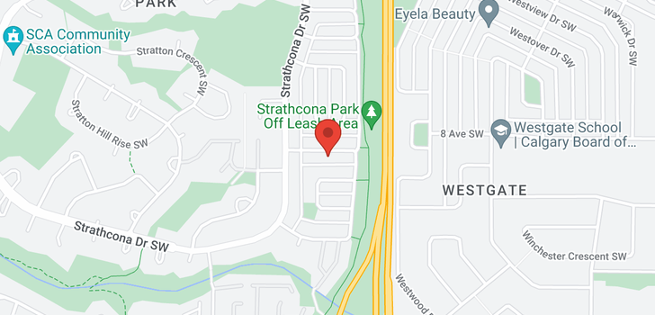 map of 31 STRATHEARN Crescent SW